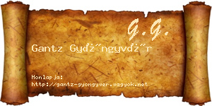 Gantz Gyöngyvér névjegykártya